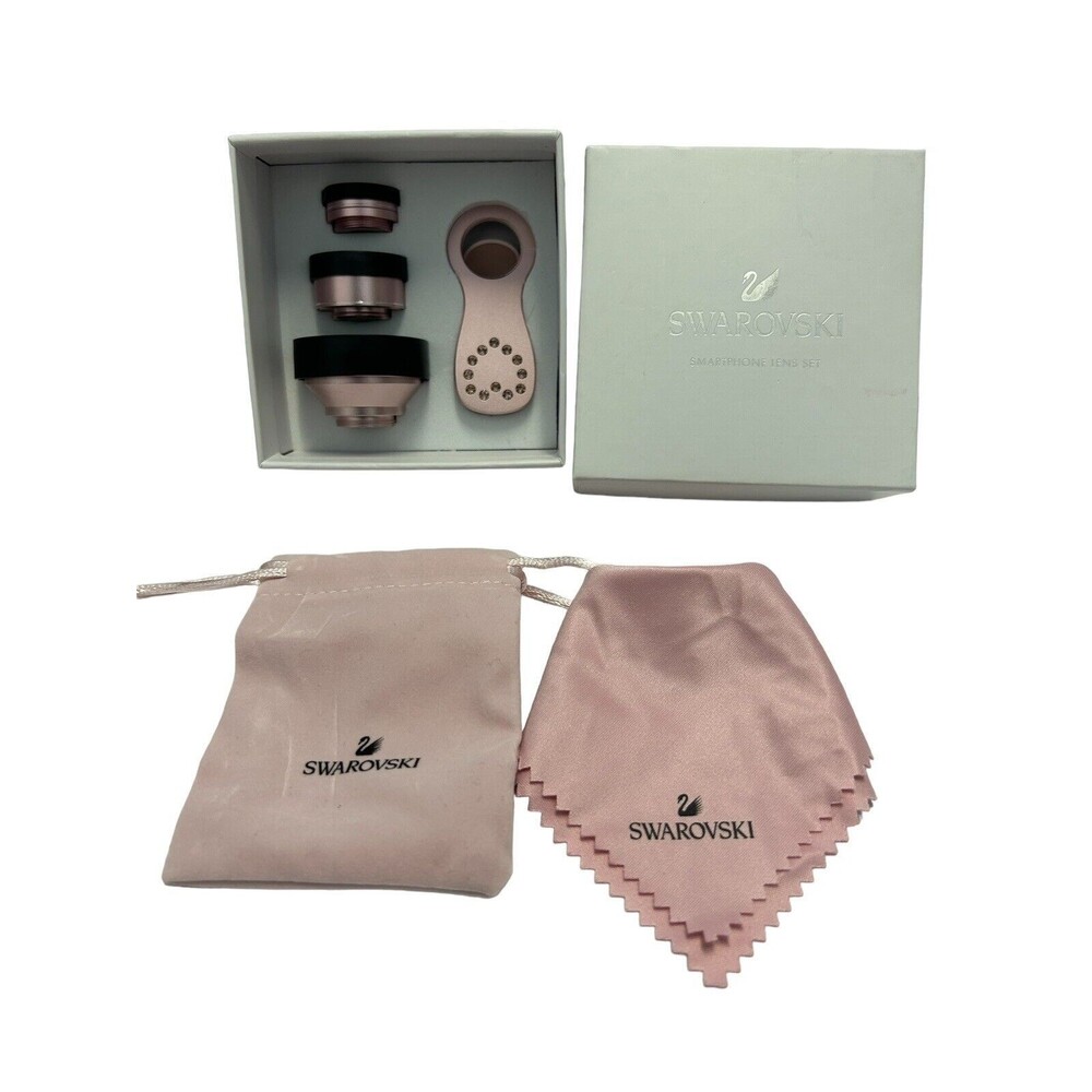Swarovski Crystal Smartphone Camera Lens Set Pink